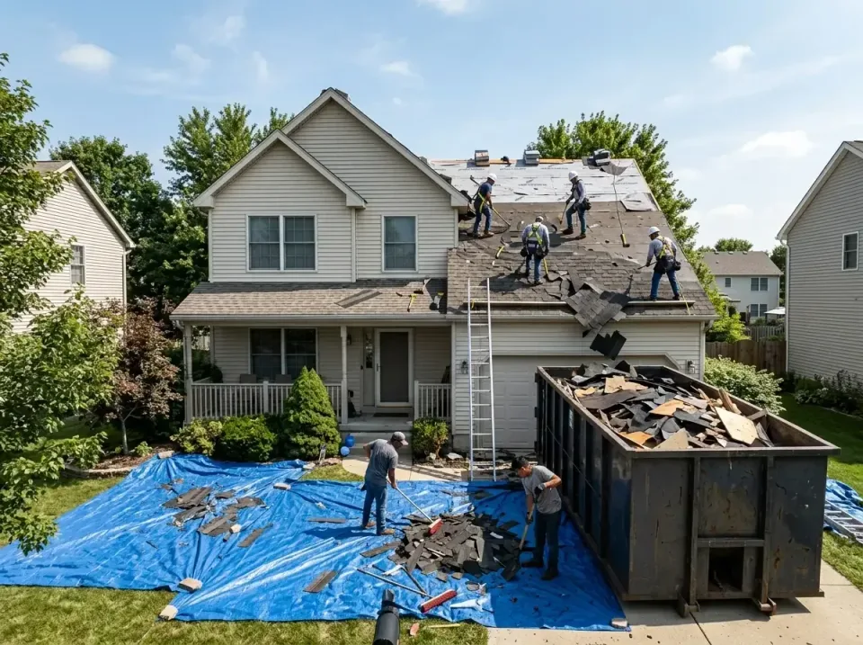 roof-replacement-debris-remova-004 — frequently asked questions, Cheapest Dumpster Rentals in Towson, MD